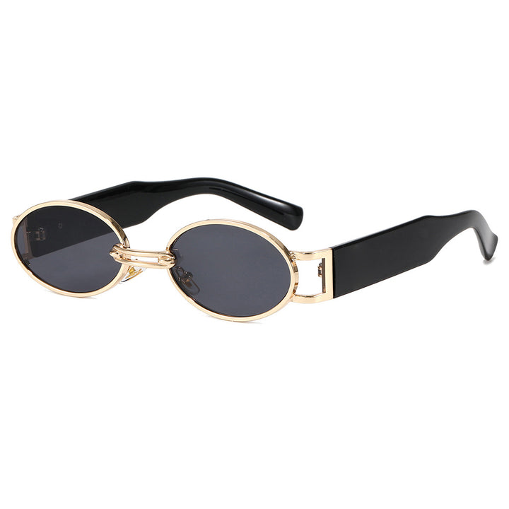 Vintage Oval Steampunk Sunglasses