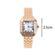 Women's silver square watch, view 3 - MRSLM