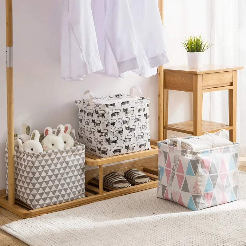 folding laundry storage basket, view 5 - MRSLM