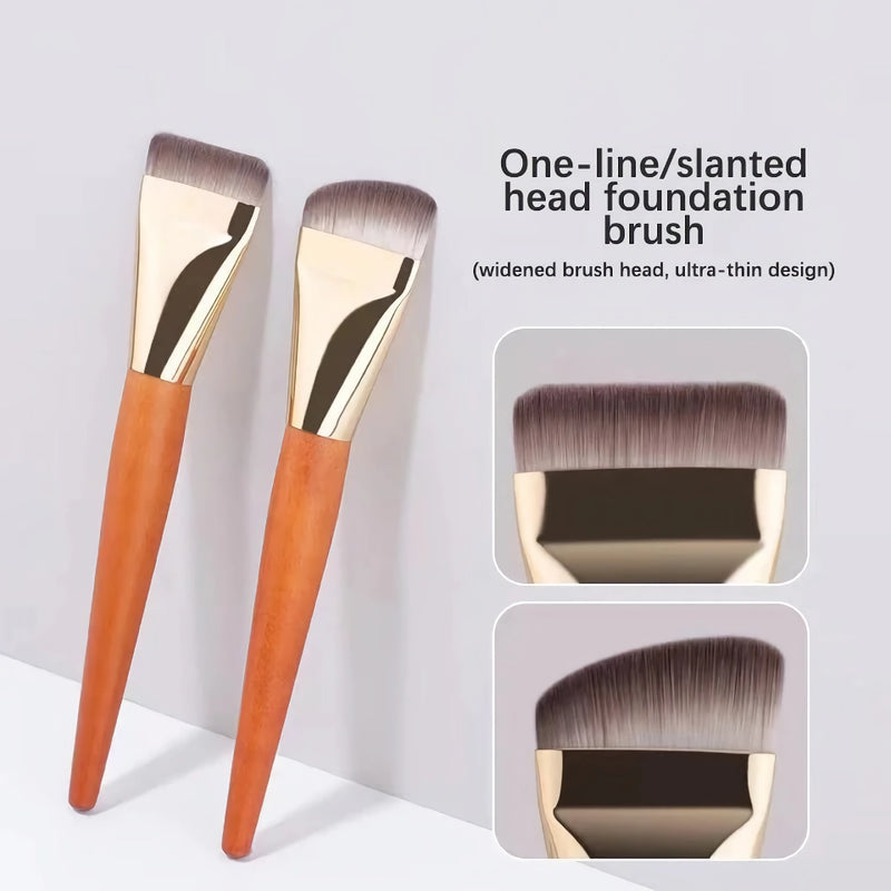 ultra thin flat foundation brush, view 4 - MRSLM
