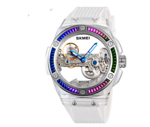 Men's hollow mechanical automatic watch, view 11 - MRSLM