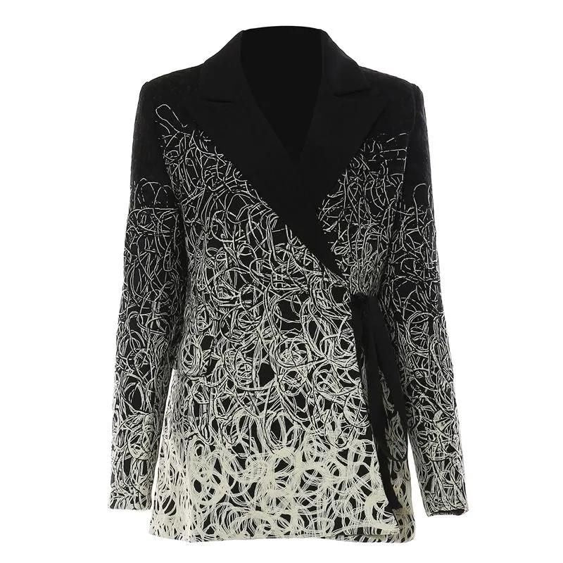 Damen-Blazer mit Print