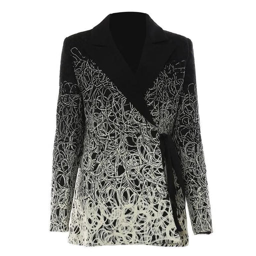 printed blazer, view 2 - MRSLM