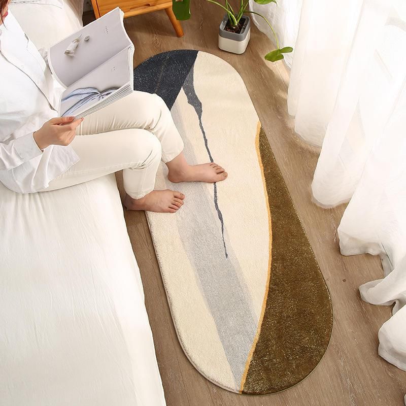 soft fleece fabric rug, view 4 - MRSLM
