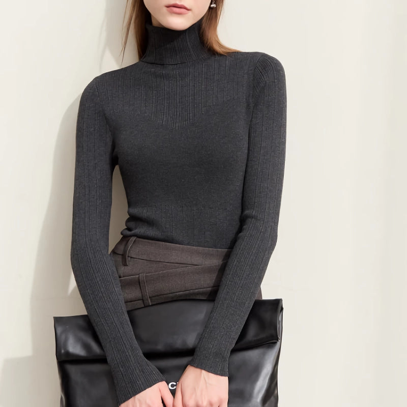women's turtleneck sweater, view 7 - MRSLM