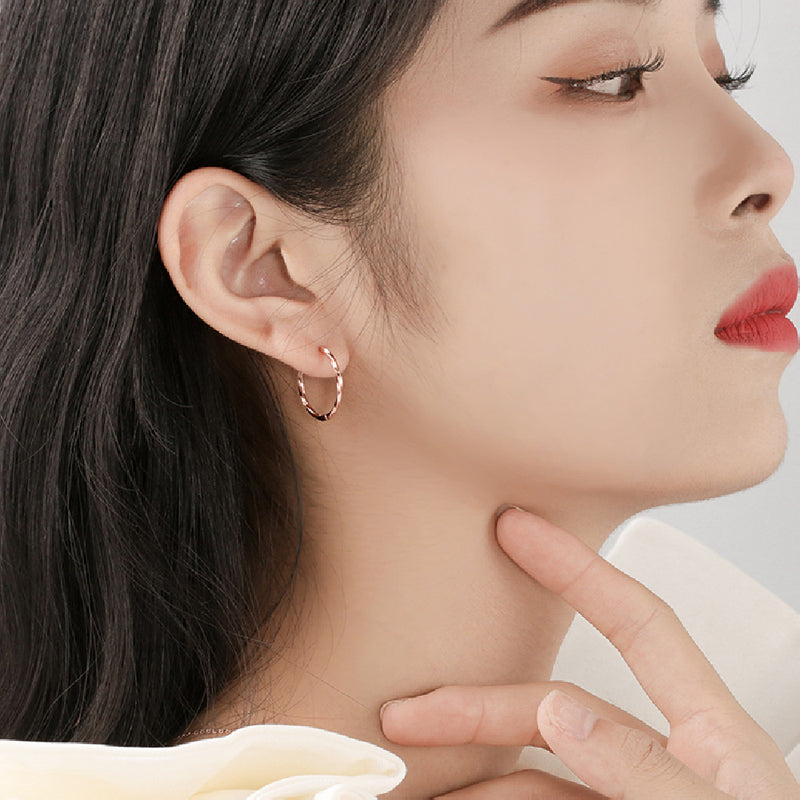 s925 silver hoop earrings - MRSLM
