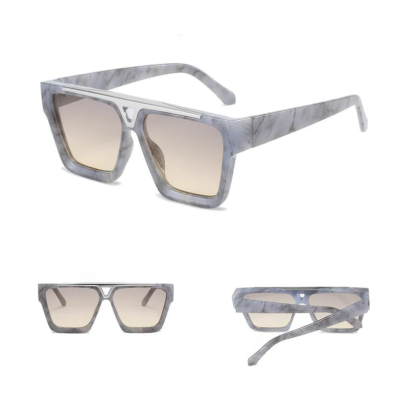 Gradient lens shield sunglasses, view 14 - MRSLM