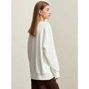 Floral print crew neck pullover, view 6 - MRSLM