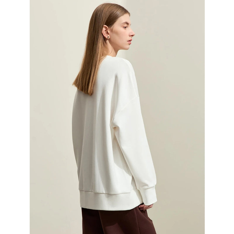 Floral print crew neck pullover, view 6 - MRSLM