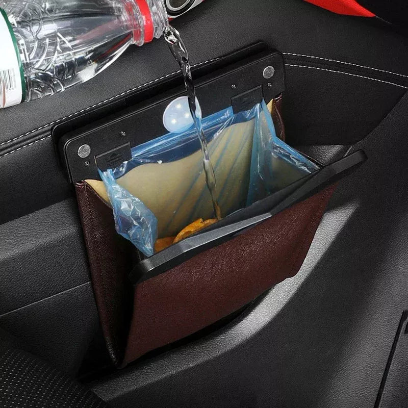 foldable front-row car trash can - MRSLM