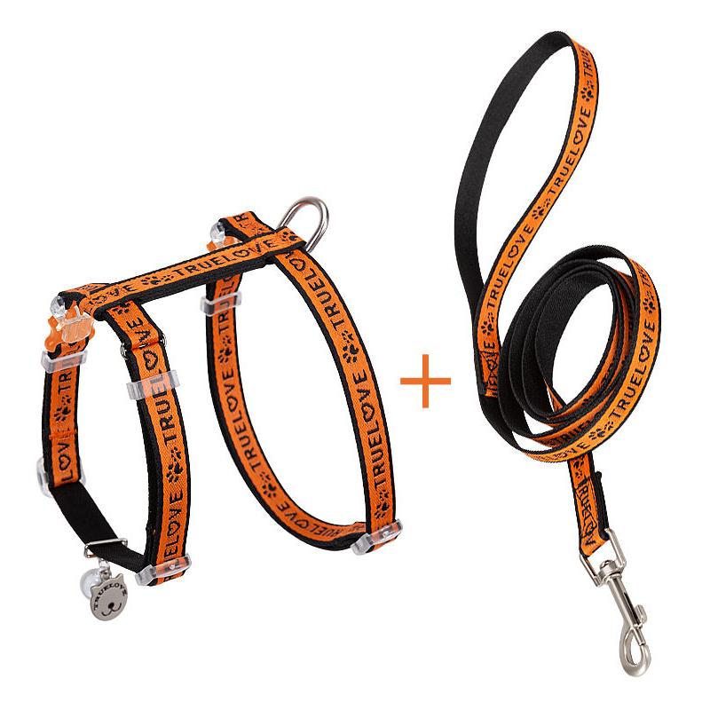 cat H-shape harness and leash set, view 7 - MRSLM
