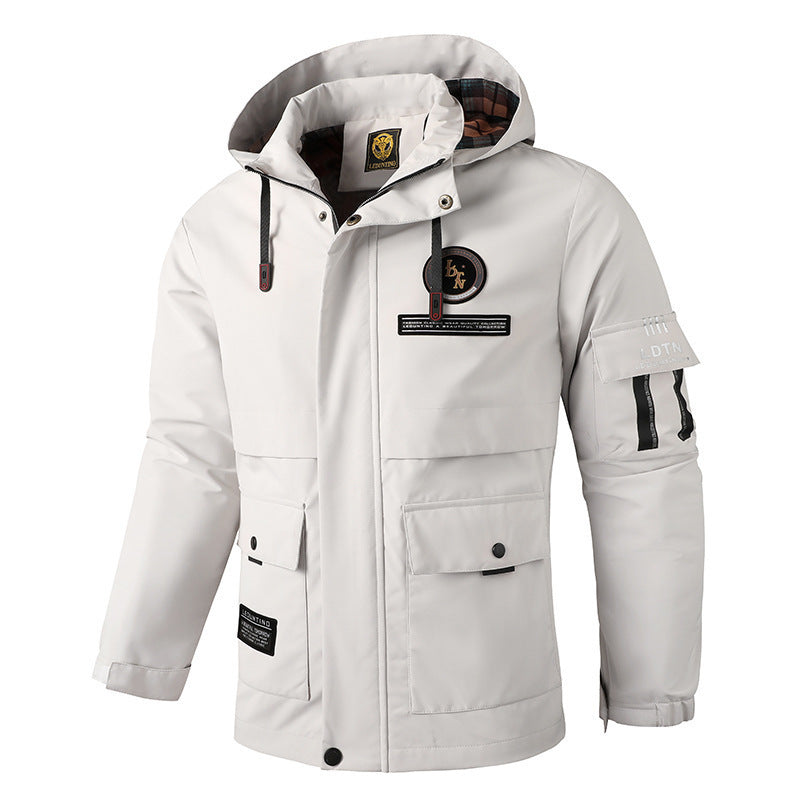 Men's hooded outdoor jacket, view 9 - MRSLM