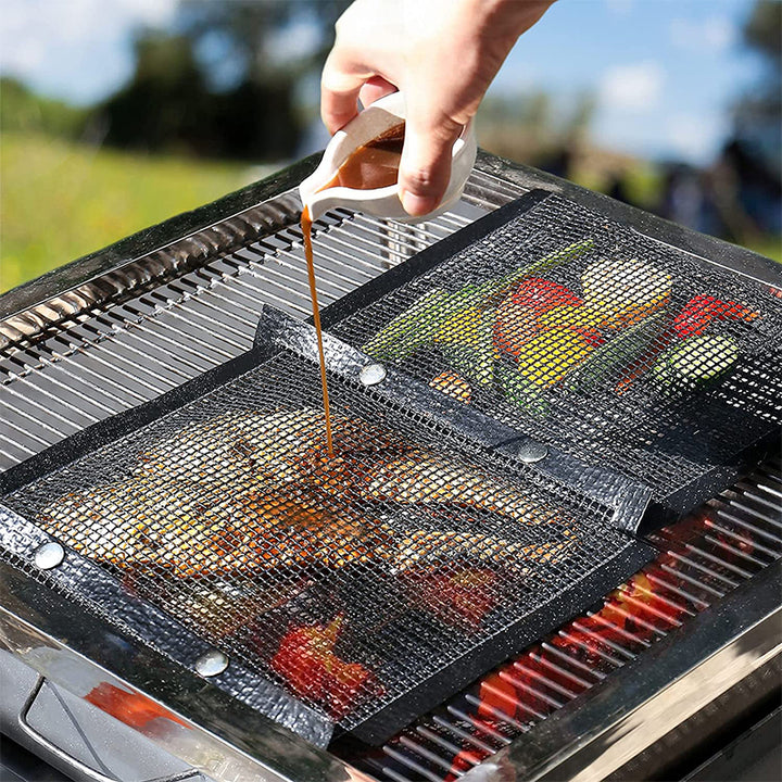 Mesh Grill Bags: Reusable Non-Stick BBQ Barbecue Bags