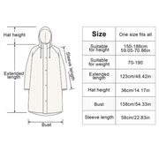 EVA rain poncho, view 9 - MRSLM