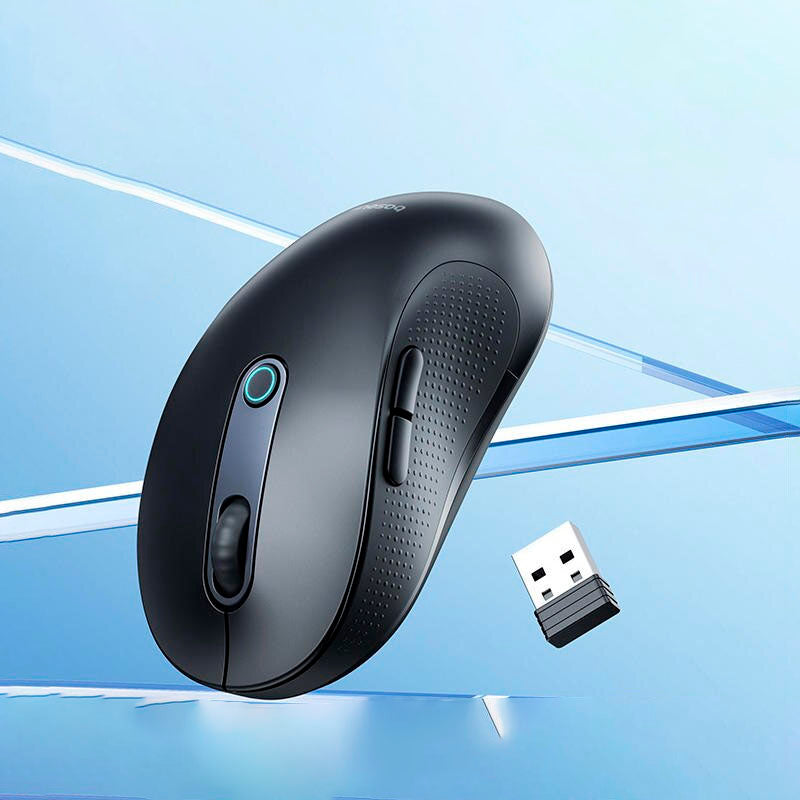 Mouse sem fio Bluetooth 5.2 de 4000 DPI - Design ergonômico com 6 botões silenciosos para compatibilidade com diversos dispositivos.