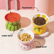 fruit-shaped ceramic pet bowls, view 4 - MRSLM