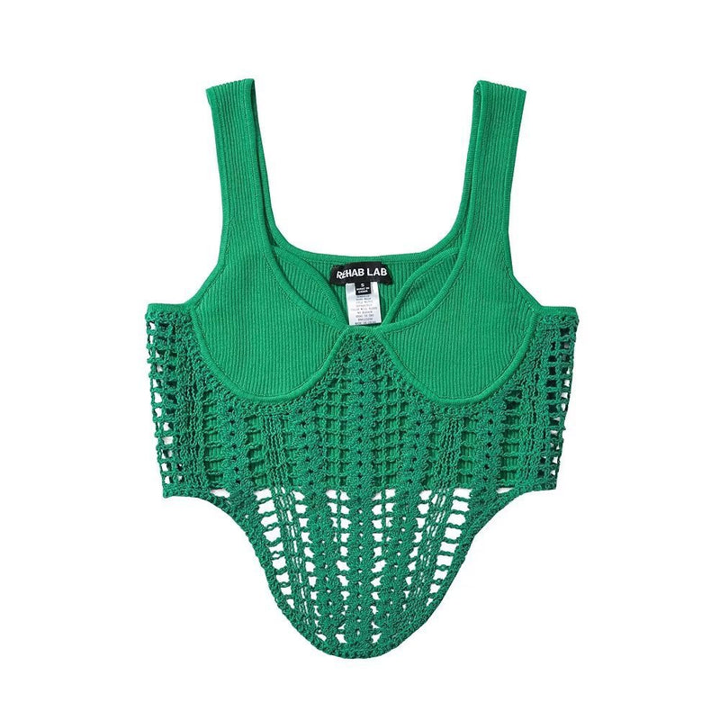 women's solid color knit camisole, view 9 - MRSLM