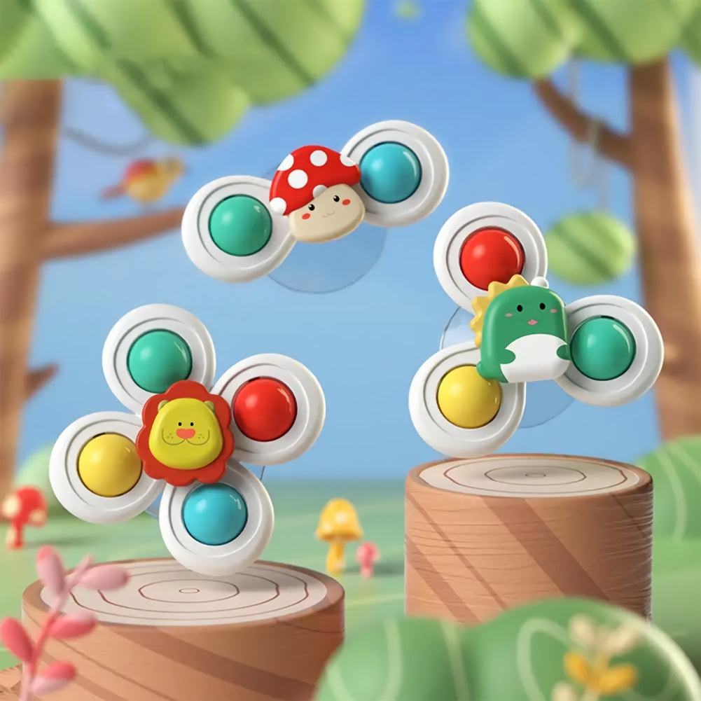 Colorful Suction Cup Spinner Toys