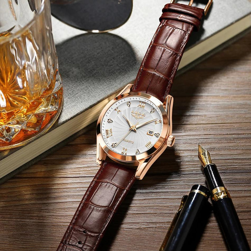 men's leather chronograph sport watch, view 10 - MRSLM