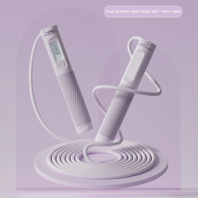 cordless jump rope with counter, view 2 - MRSLM