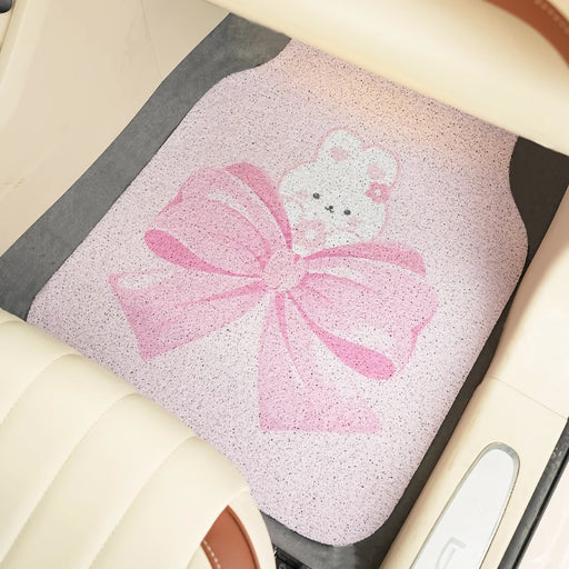 Cute bow cartoon car floor mats - MRSLM