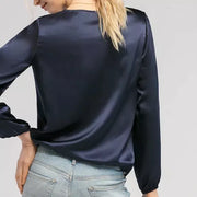 satin long sleeve t-shirt, view 5 - MRSLM