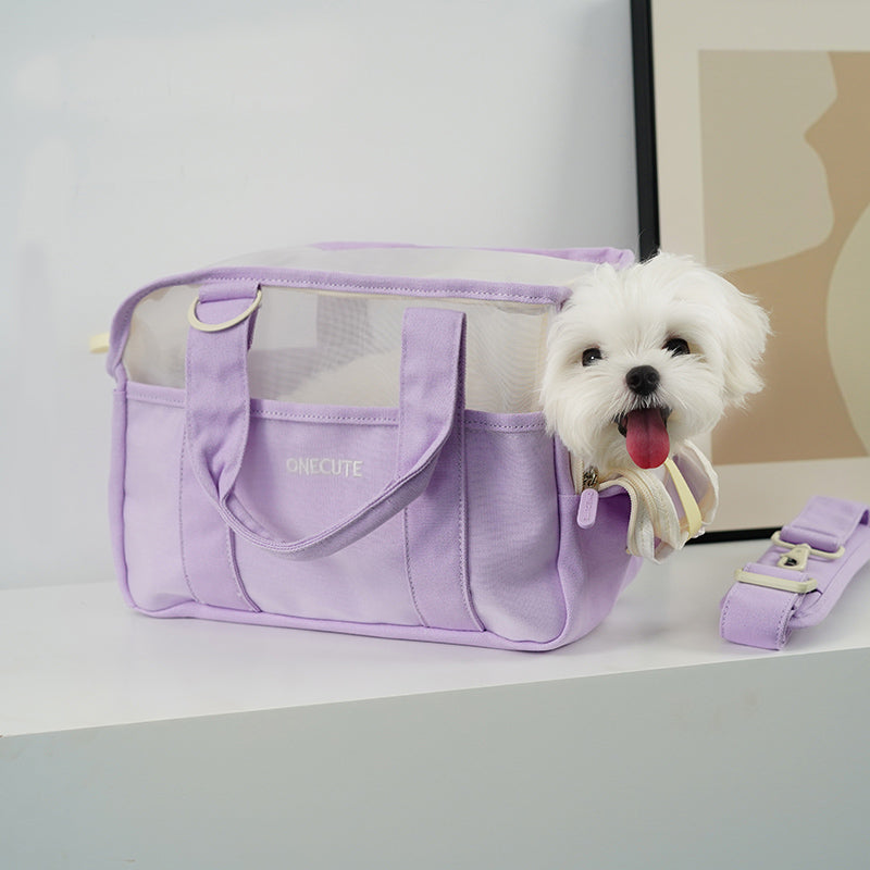 portable pet travel bag with shoulder strap, view 4 - MRSLM