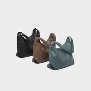 genuine leather large capacity shoulder bag, view 9 - MRSLM