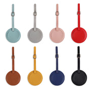 round pu leather luggage tag, view 14 - MRSLM