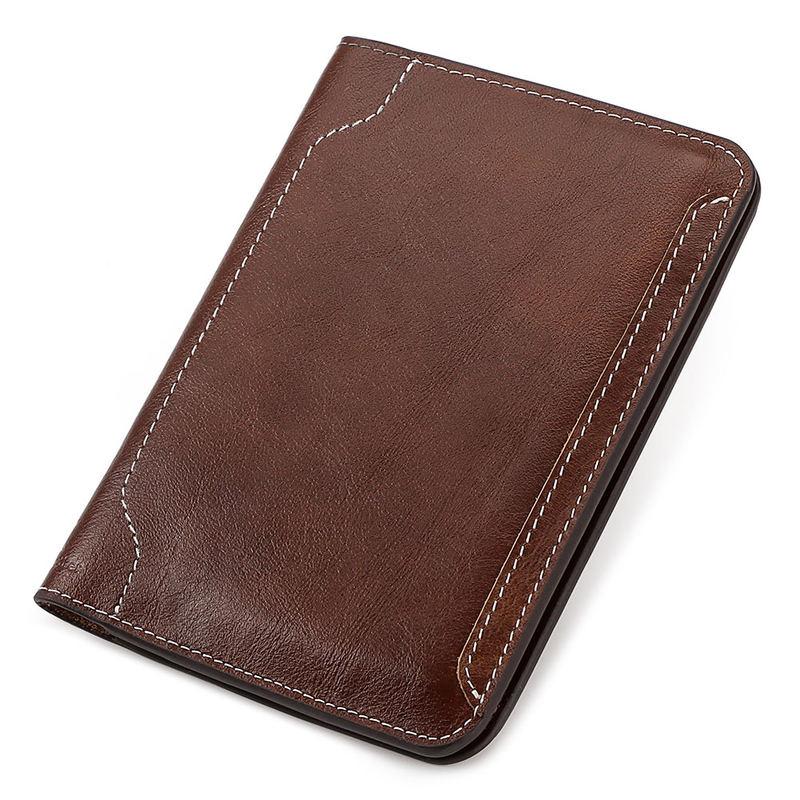 genuine leather passport holder rfid blocking, view 6 - MRSLM