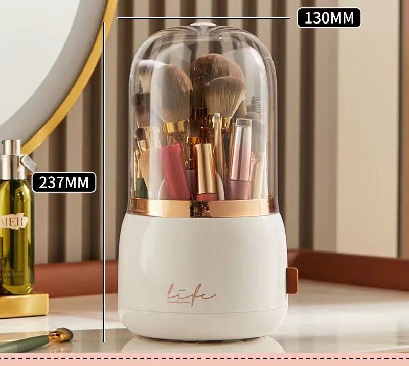 rotating cosmetic brush holder, view 2 - MRSLM