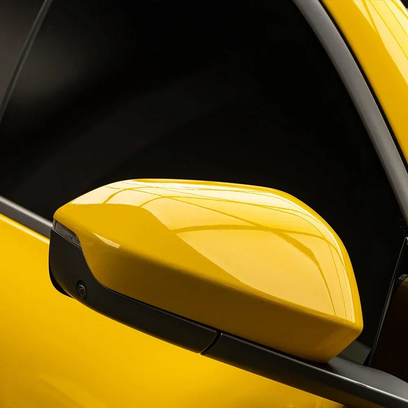glossy deep yellow vinyl car wrap, view 6 - MRSLM