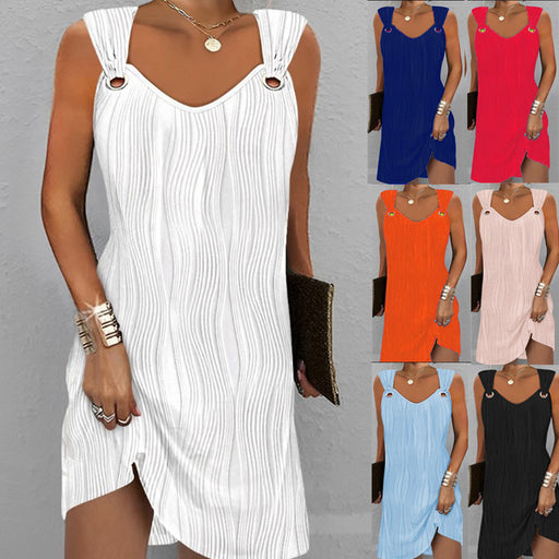 sleeveless vest jacquard dress - MRSLM