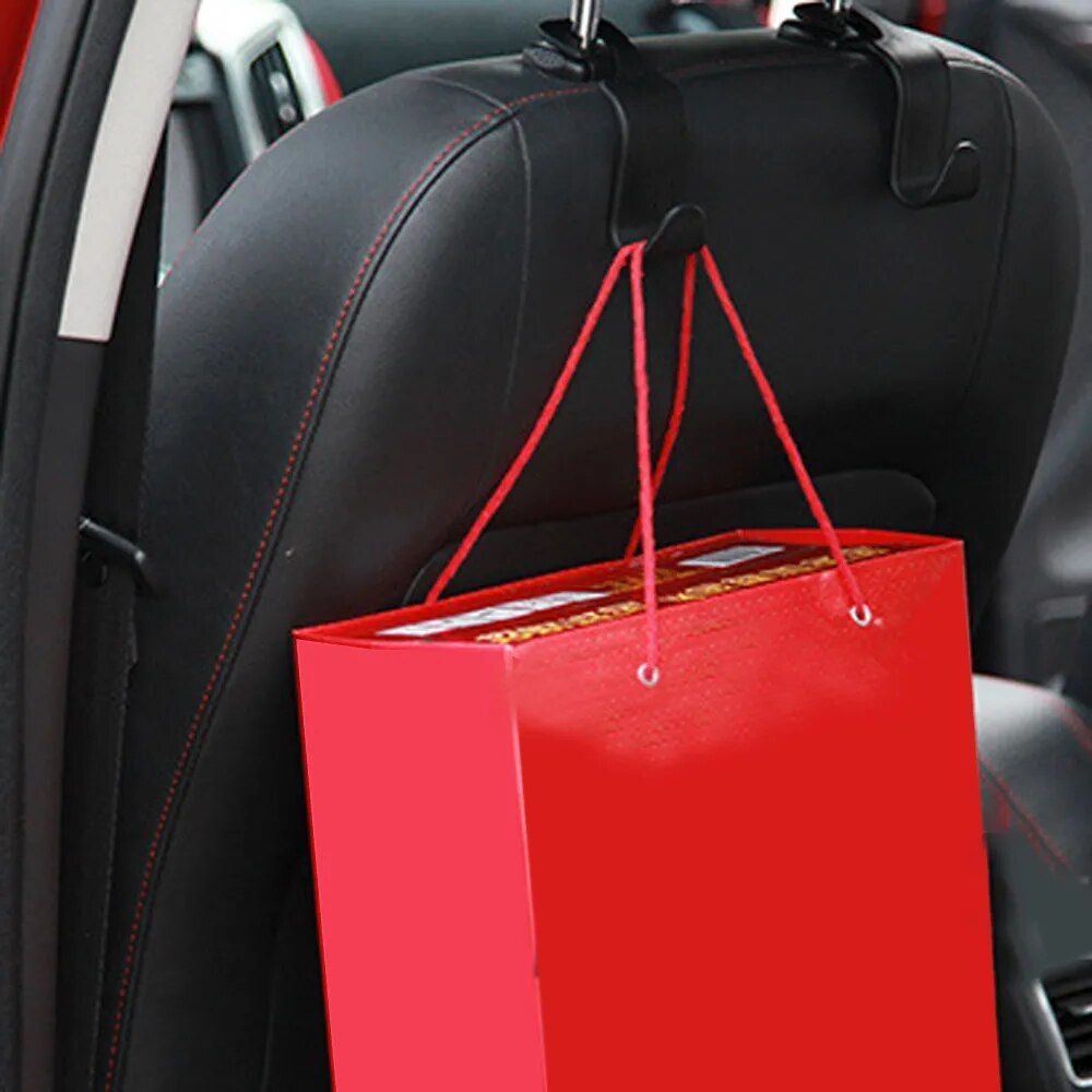 Car Seat Headrest Hook: Streamlined Storage for Bags & Clothes