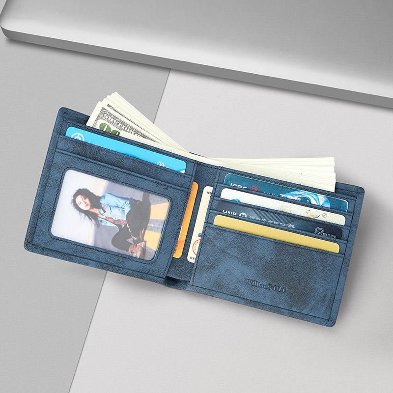 genuine leather rfid men's wallet, view 6 - MRSLM