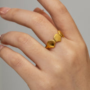 shell shaped opening ring, view 3 - MRSLM