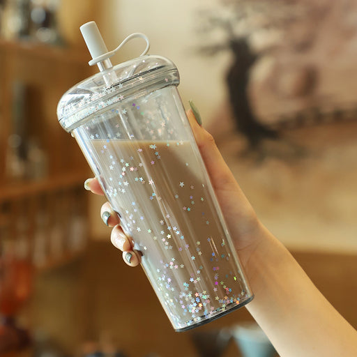 kawaii bubble tea water bottle, view 3 - MRSLM