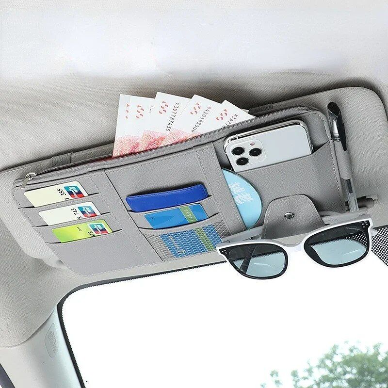 car sun visor organizer with pen holder, view 5 - MRSLM