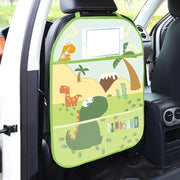 kids car anti kick mat seat back protector, view 3 - MRSLM