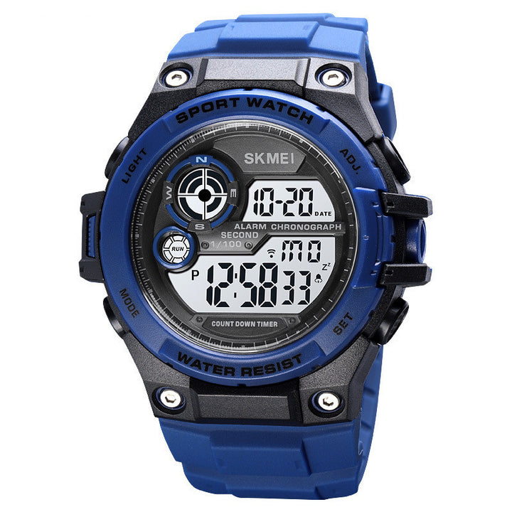 Men's Waterproof Outdoor Luminous Multi-function Sports Electronic Watch