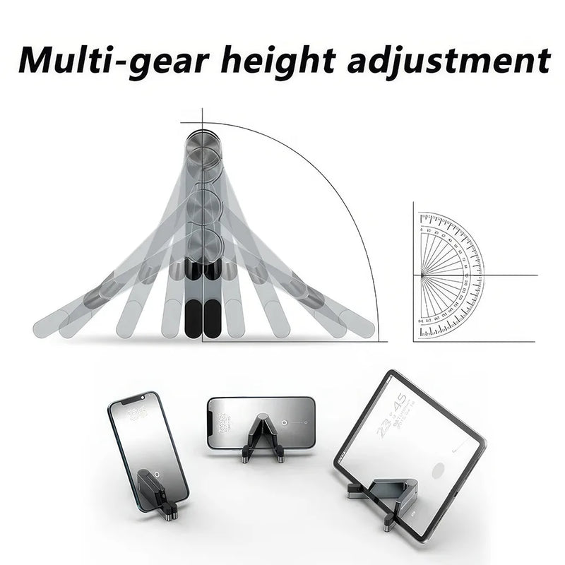 Tragbarer, faltbarer Handyhalter aus Aluminium