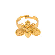gold plated bee ring, view 7 - MRSLM