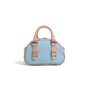 Mini denim handbag, view 4 - MRSLM