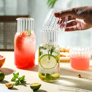 glass water bottle and teacup set, view 7 - MRSLM