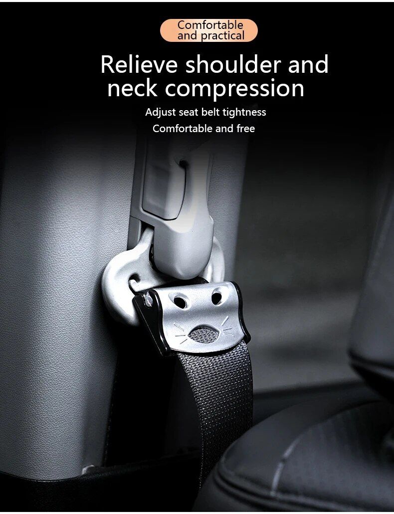 Adjustable Car Seat Belt Clips – Comfort & Safety Enhancers (2 Pcs)