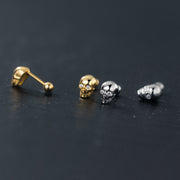 925 sterling silver skull earrings - MRSLM