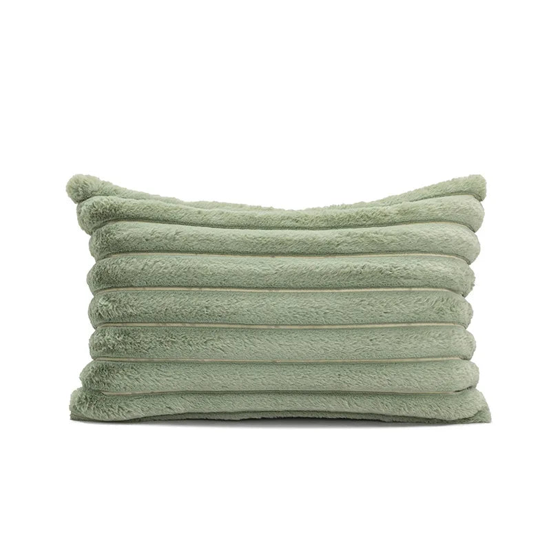 patchwork pu leather cushion cover, view 4 - MRSLM