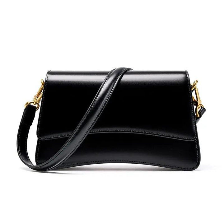 Genuine Leather Vintage Shoulder Bag for Women – High-Quality Underarm Handbag