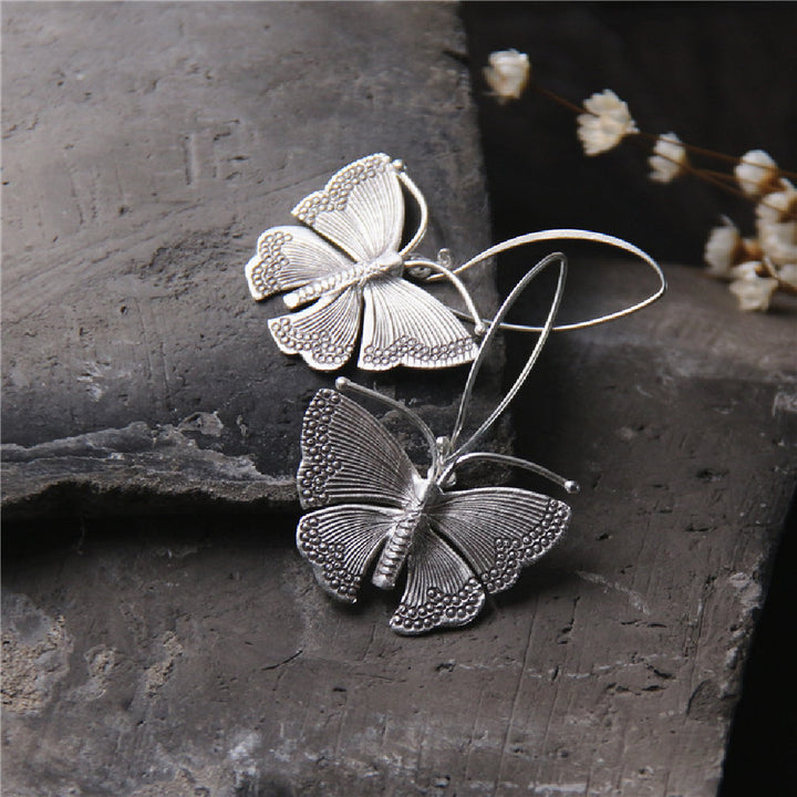 Sterling Silver Butterfly Vintage Earrings