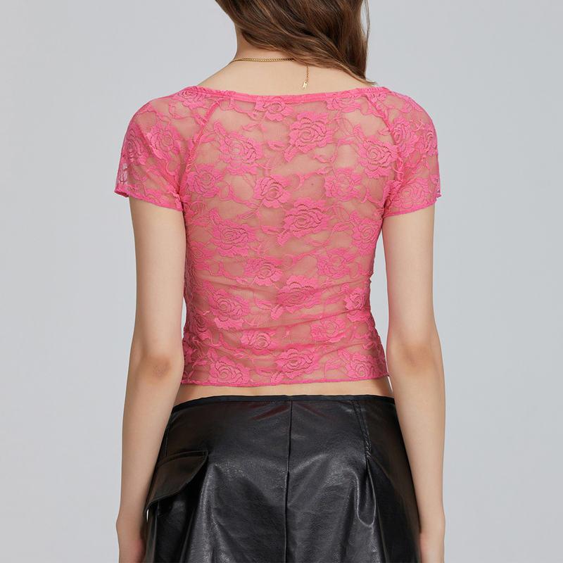 Floral Lace Corset Shirt